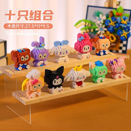 Compatible with Lego tiny particle building blocks, cartoon dolls, ornaments, assembled toys for men, women and children, stall gifts wholesale