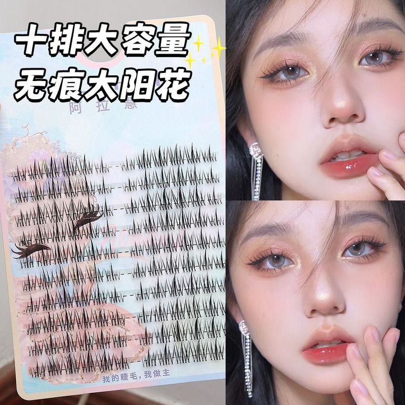 三部曲まつげ本伪まつげタイトな自然小さな悪魔猫エルフまつげ大容量漫画目伪まつげ|undefined