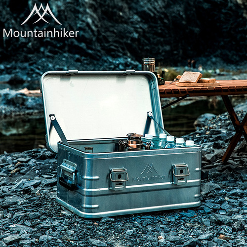Outdoor Storage Box for Mountaineering Customers, Aluminum Camping Equipment, Self-Driving Tour Food Storage, Household Dustproof Protection, Aluminum Box