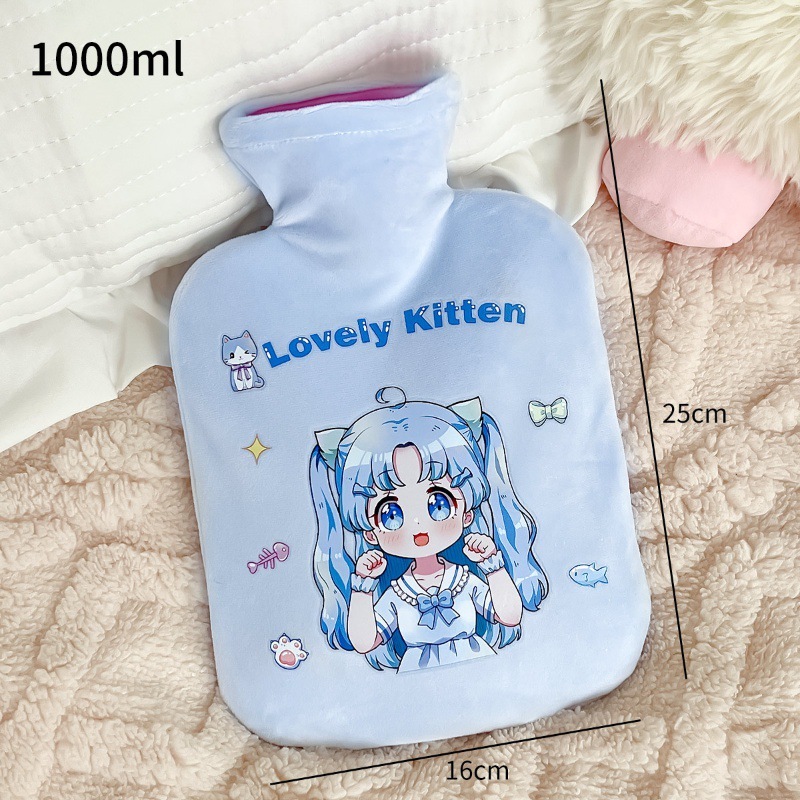 かわいいぬいぐるみ注水湯たんぽ寮の学生は足を温めて布団を温めてお腹を温める湯たんぽ家庭用の手を温める神器|undefined