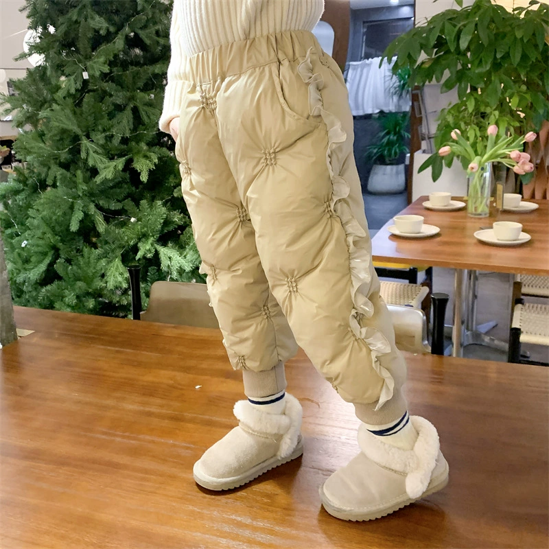Winter keep warm trousers girl's, western style