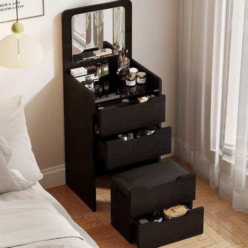 Flip-Top Dressing Table and Chest of Drawers Integrated, Cream-Style Modern Minimalist Internet-Famous Storage Cabinet, Small Apartment Dressing Table Factory