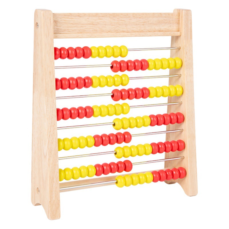 Marco de cálculo de 10 velocidades de dos colores, iluminación numérico, aritmética, ábaco para bebé, calculadora para niños, suma y resta matemática, artefacto