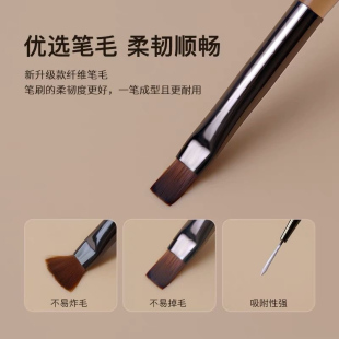 Nail art brush full set of pull line construction phototherapy painting French round head nail painting tool suit durable primer