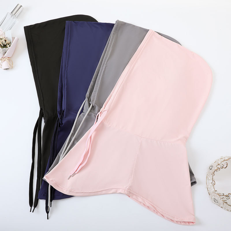 Máscara de seda de hielo de verano Máscara tridimensional de cuello y hombros para mujer Máscara de protección solar de conducción Gini