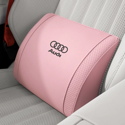 Headrest, Car Lumbar Support, Neck - small-k-velvet-sakura-pink-audi-lumbar-support-1-piece