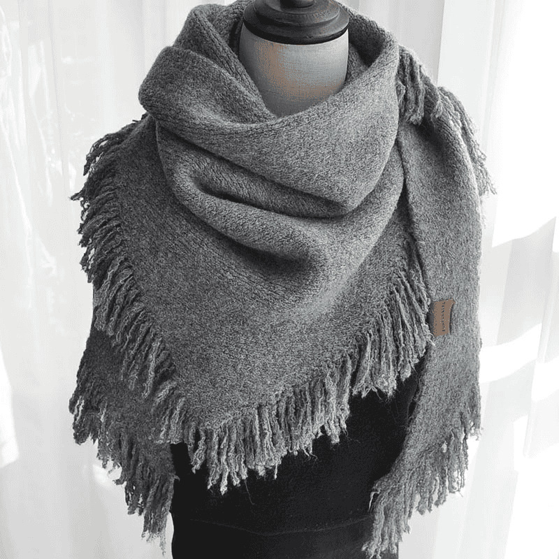 Dune vagabundo sensación de lana mezclada toalla de triángulo bordilla temperamento universal mantle bufandas de cuello coreano inns