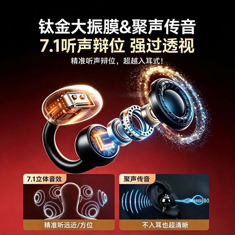 auriculares de alto valor facial auriculares con cable ligero sin inducción cuelga auriculares juegos K canción auriculares controlados por cable fábrica de stock al por mayor image 3