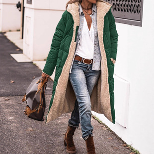 European winter long cotton coat�W�޳��ڶ����L��Ůʿ���\����