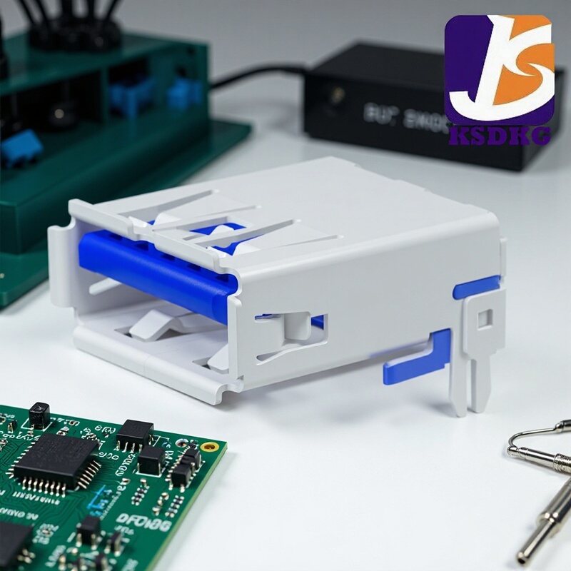 3.0 patch USB socket short body 14.45 patch 3.0USB socket harpoon pin 3.0 mini USB socket