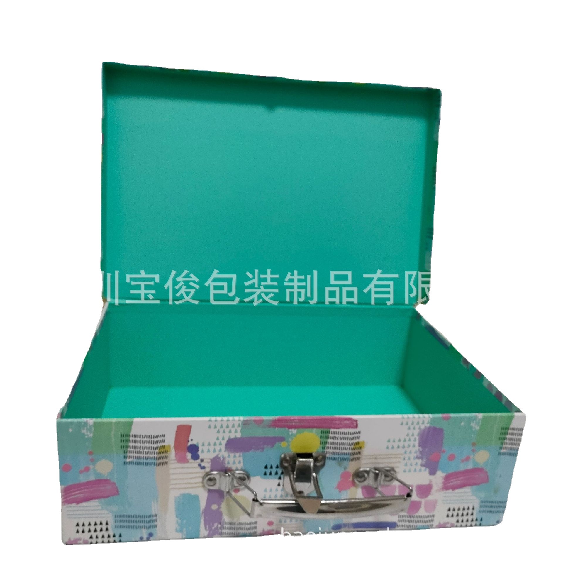 高档儿童玩具方形手提盒，纸板儿童礼物包装手提盒，纸质纸板手提
