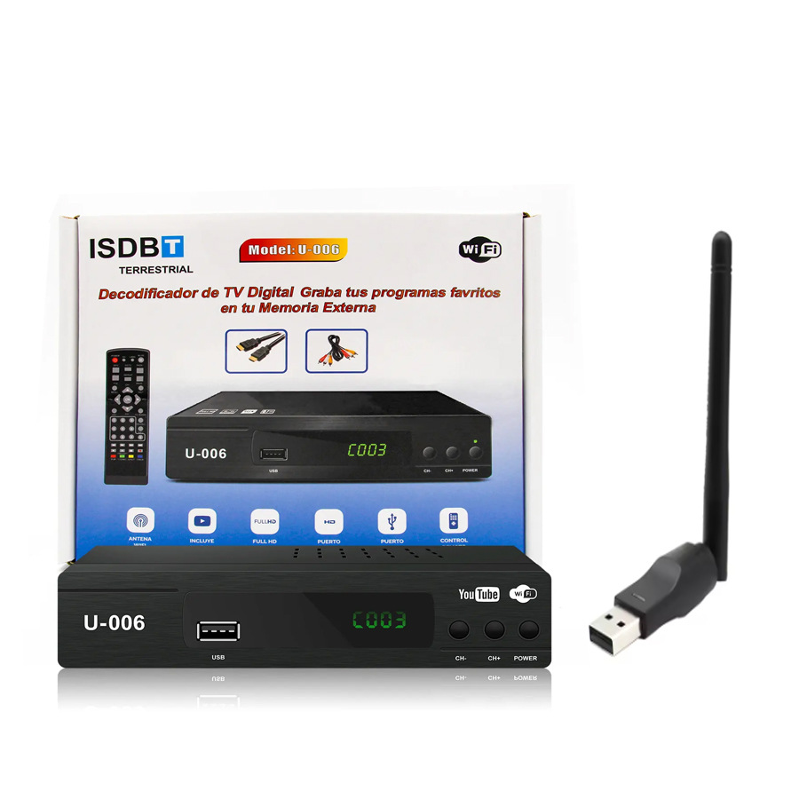 U-006 HD Digital Set Top Box TDT Peru ISDB-T Receiver TV Box Set Top Box