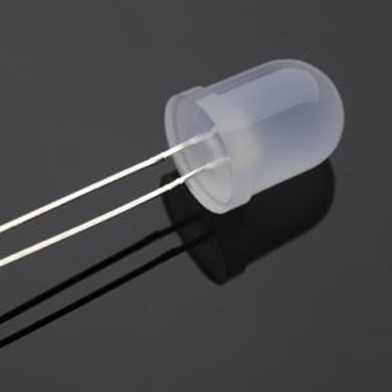 F8草帽0.5W白光灯珠 8MM草帽0.75W白灯F10圆头大功率白光灯珠|undefined