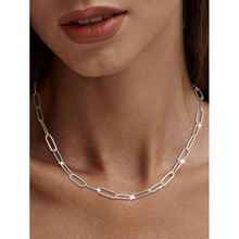 O 88860 Rectangle geometric stainless steel necklace ������