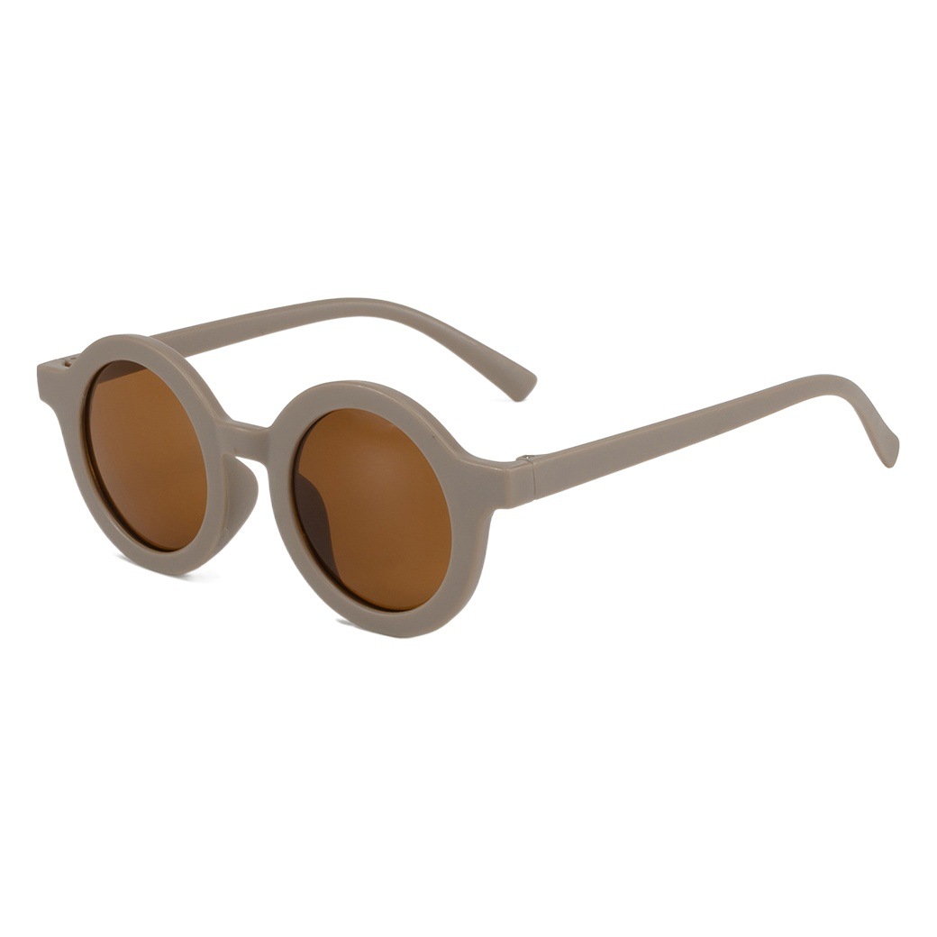 Children's sunglasses sunglasses wholesale spot ins style Denmark vintage round frame 1-7 years old baby sunglasses sunshade sunscreen