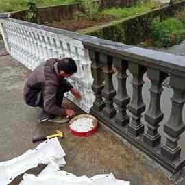 阳台栏杆模具罗马柱花瓶全套水泥柱子围栏模型立柱弧形乳白色灰色