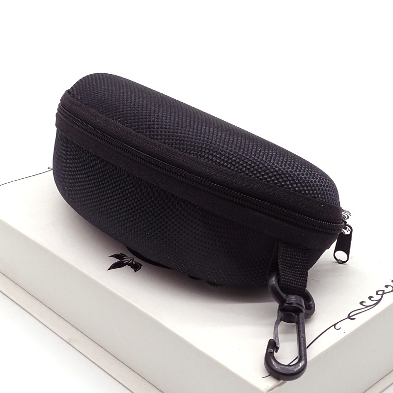 Wholesale EVA zipper glasses case Sports low price Oxford cloth 071 hook sunglasses case
