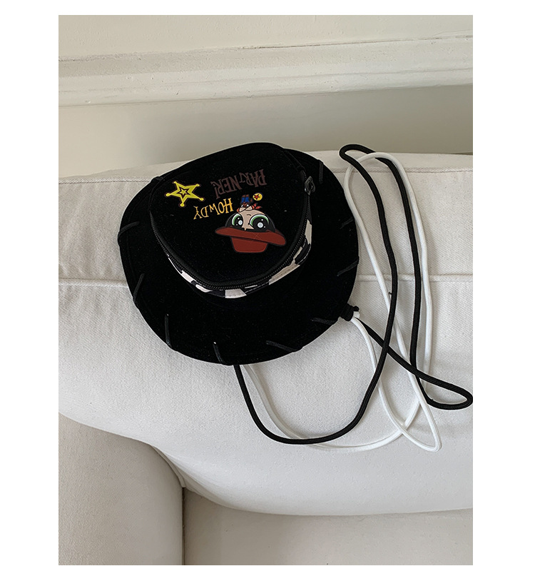 Cute Ins-style 2025 summer new denim hat crossbody bag with cartoon design, fun and personalized single-shoulder phone case undefined