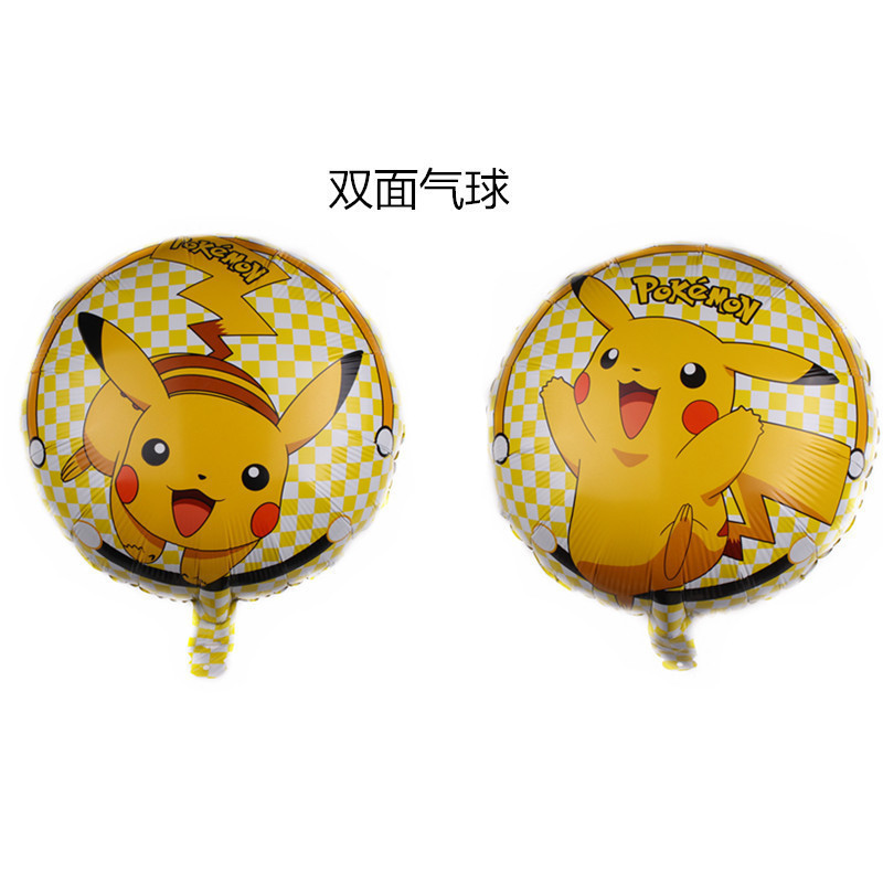 漫画ピカチュウポケモンアルミフィルムバルーン子供の誕生日パーティーシーンレイアウト装飾バルーン卸売|undefined