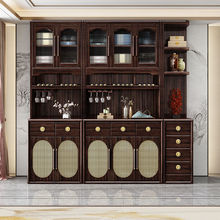 新中式实木酒柜紫金檀木客厅餐边柜储物柜靠墙斗柜置物柜