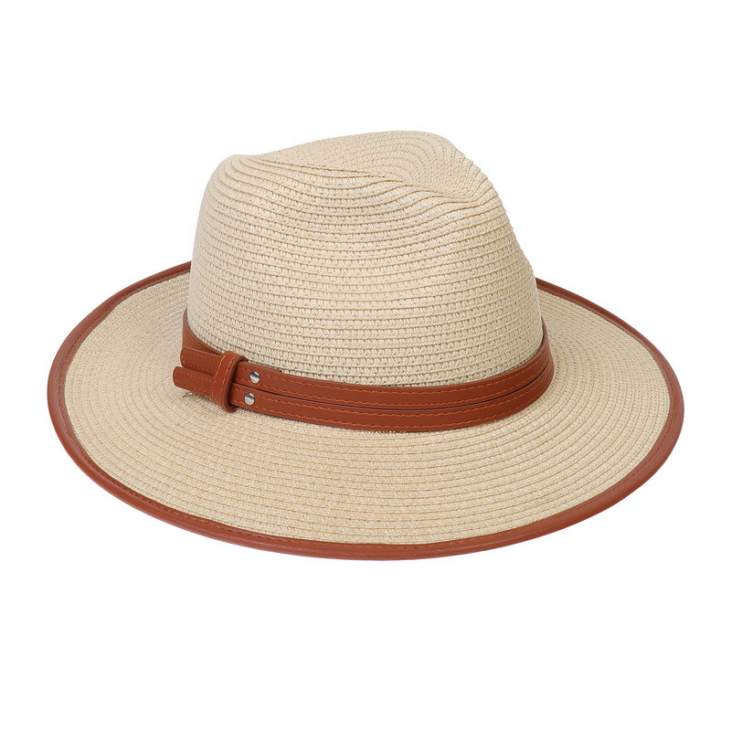 Women's Simple Style Commute Color Block Flat Eaves Sun Hat display picture 1