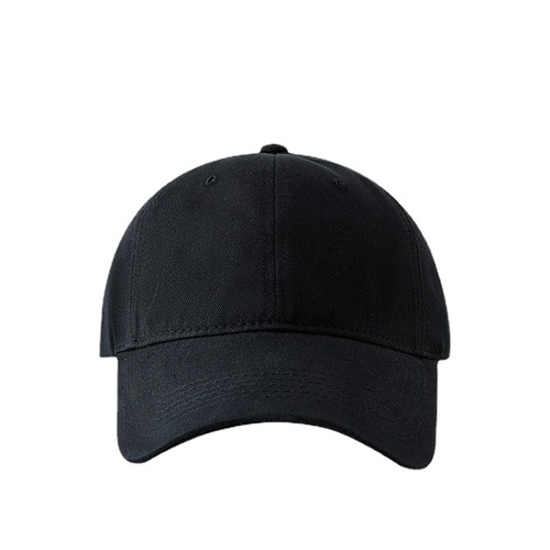 Solid color large head circumference baseball cap Japanese style women's fashion spring and summer men's Korean navy blue hat deep peaked cap