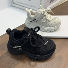 批发女童加绒运动鞋2025年冬季新款轻便休闲鞋百搭软底男孩老爹鞋