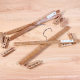 Pants rack 4 clips drying rack smooth multi-purpose pants rack socks rack carbonized mildew-proof cross bamboo pants clip