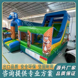 Shopping Mall Outdoor Equipment Large Inflatable Animal Theme Elephant Inflatable Trampoline Inflatable Castle Parent-Child Outdoor
