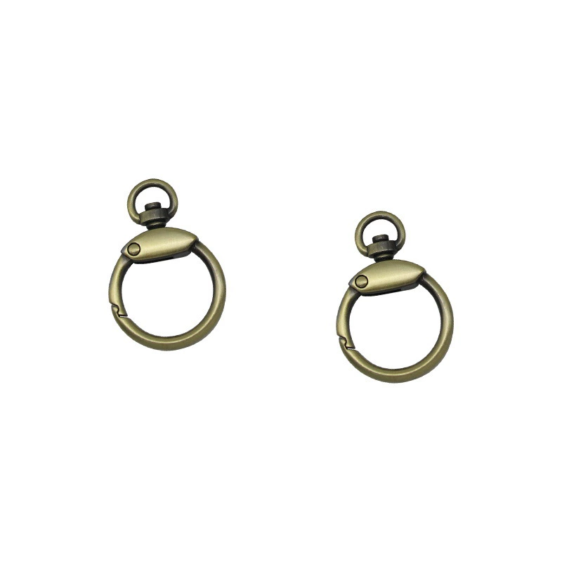 8 -word open -mouth spring ring open mouth round -rod luggage hardware accessories gourd spring buckle metal round hook buckle