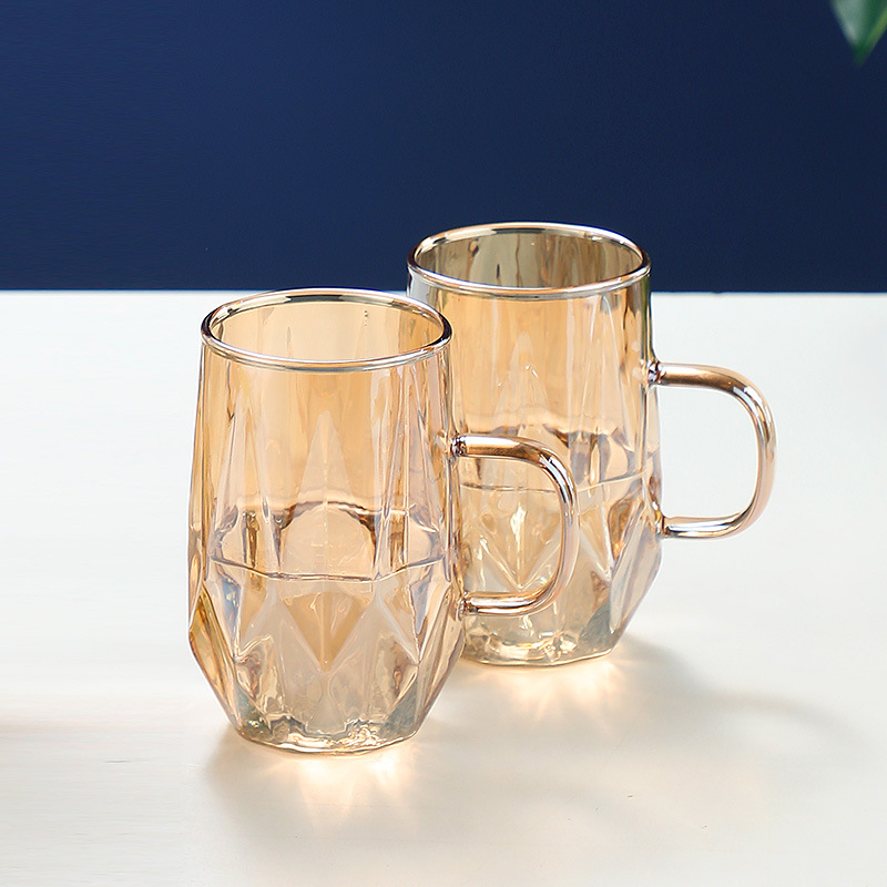 Jarra de agua fría de vidrio de gran capacidad, con asa, resistente al calor