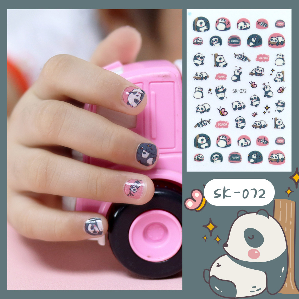 Nuevas pegatinas de unicornio, pegatinas de animales frescas y lindas para uñas, populares en Instagram, pegatinas de arte para uñas impermeables y duraderas, removibles.