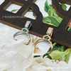 Necklace, round beads, pendant, nose clip, lock, 18 carat, golden color, wholesale