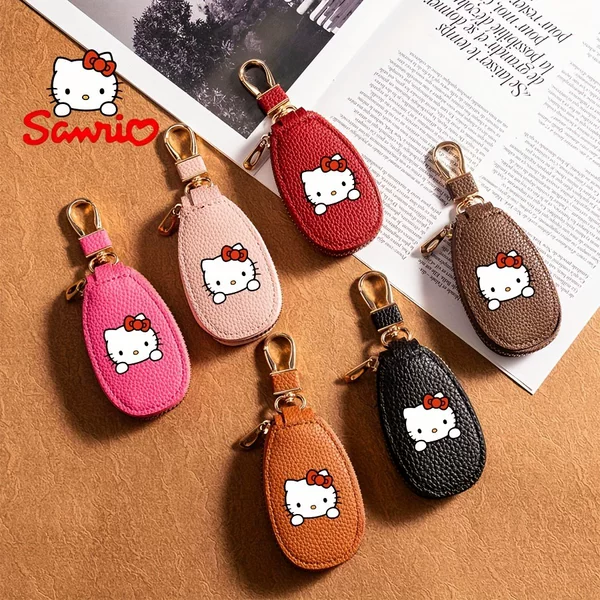 Cute Hellokitty Key Storage Bag Mini Key Bag Women's Zipper Key Case