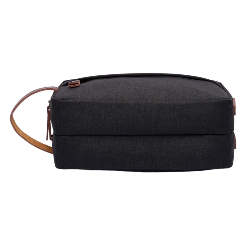 Bolsa de tocador para hombres al por mayor bolsa de cosméticos para mujer portátil portátil de doble capa de gran capacidad bolsa de almacenamiento de tela Oxford de alto valor