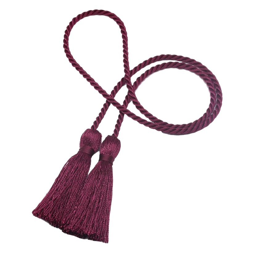 Manufacturer's Spot Double-Headed Polyester Long Tassel 54cm Multi-Color Anti-Wrinkle Drape Gift Ice Silk Rope Hanging Tassel