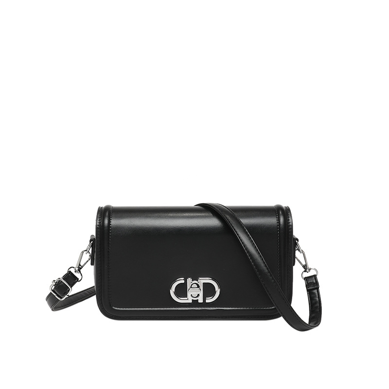 2025 primavera nuevo nicho de estilo estilo extranjero estilo de moda de color sólido bolso de bloqueo personalidad elegante bolso de hombro