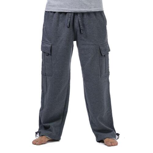 Men's Heavyweight Cargo Sweatpants with 6 Pockets
