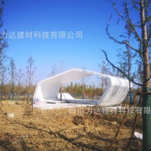 透光仿石长廊 透光混凝土园林景观坐凳 高强度水泥发光树池