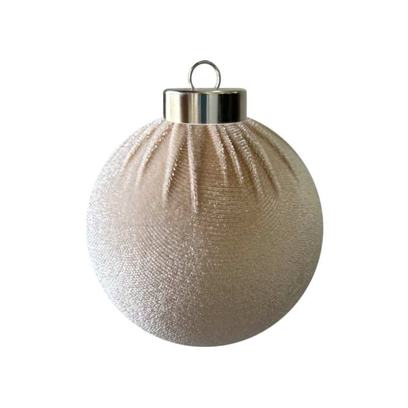 Venta directa de fábrica 6/8CM bola de tela decoración de bolas de Navidad decoración de Navidad adornos al por mayor
