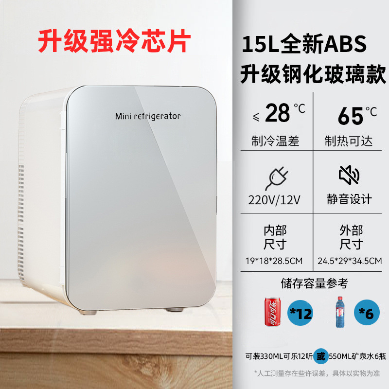 新型小冰箱小型迷你简易冰箱加热制冷化妆品宿舍车载家用冷藏保鲜|undefined