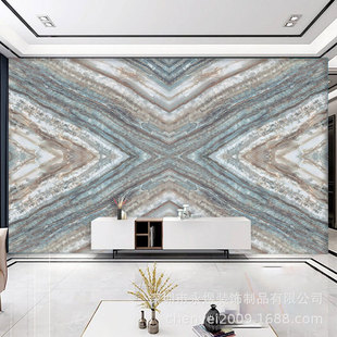 Scandinavian Theme Hotel Marble Mural Restaurant Background Wall Wallpaper Natural Stone Art Film and Television Wall Cloth