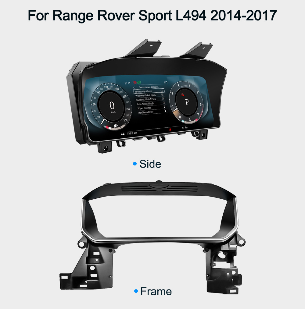 Suitable for Land Rover Range Rover Evoque Discovery 4 Lcd Instrument Upgrade Modification Car Speed and Fuel Gauge Dashboard