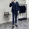 Navy blue [suit + vest + trousers]