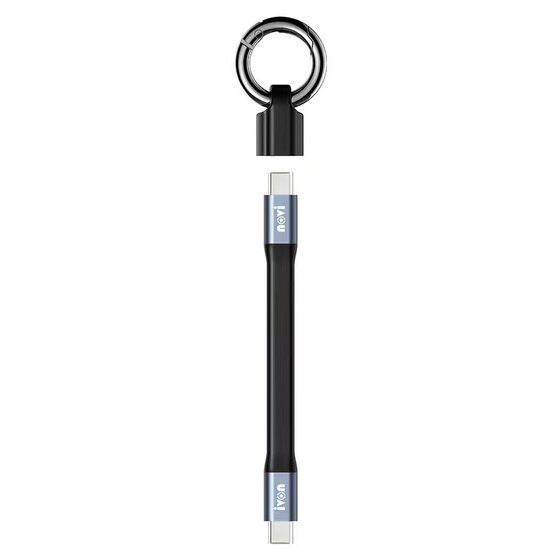 Keychain data cable short portable fast charging cable suitable for Apple Android typeC mobile phone 3A line wholesale