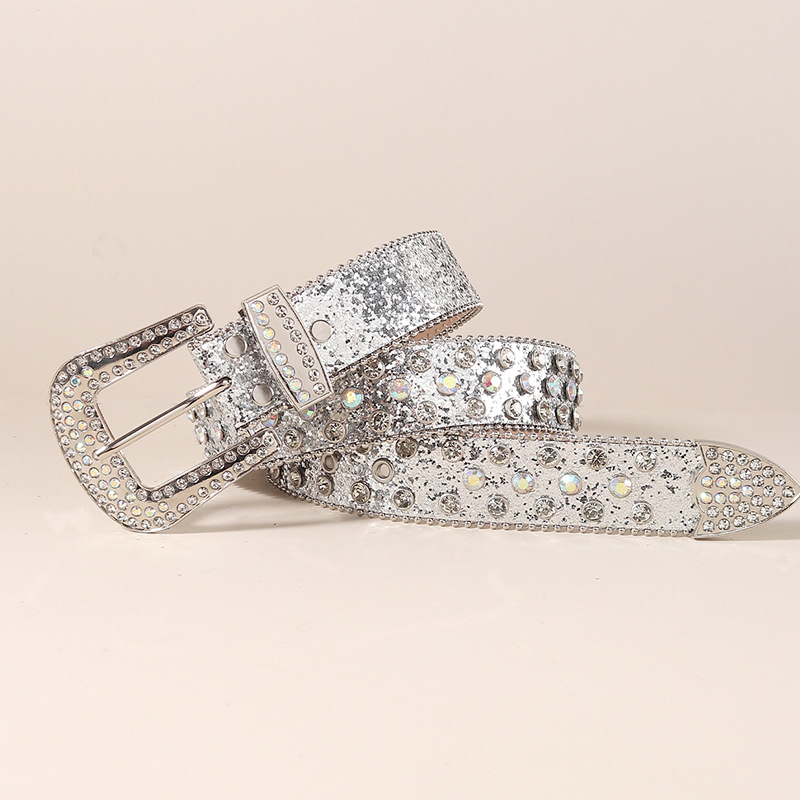 mit Pailletten-Strasssteinen, Herren-Rock-Nachtclub-Persönlichkeitsgürtel, breiter Modetrend-Punk-Internet-Promi-Gürtel für Männer_voghion.com