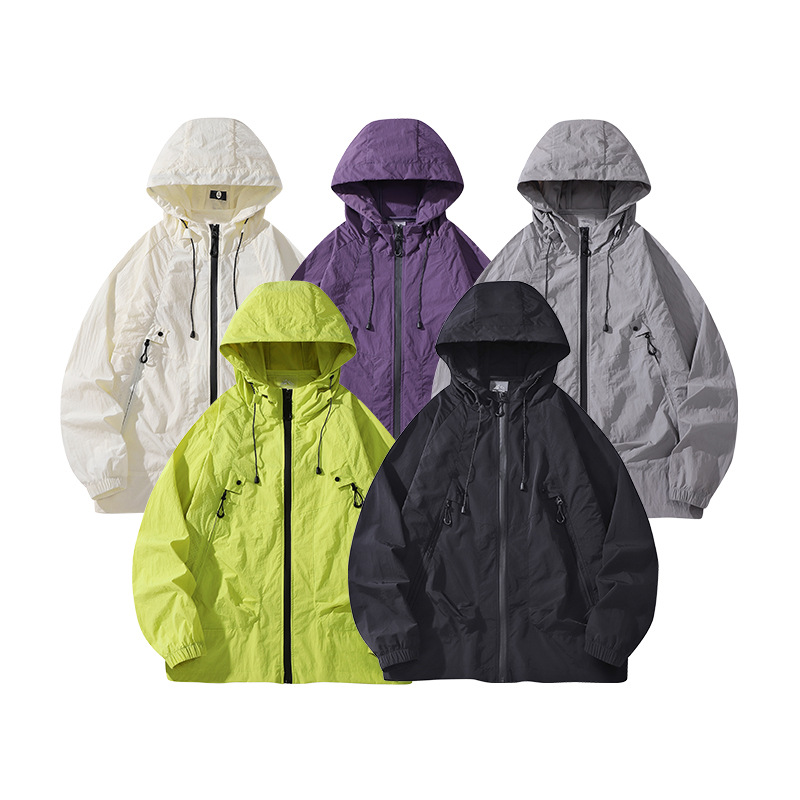 Hooded Sunscreen Suit suit Boys Summer Thin Breathable Outdoor Fishing Skin Coat Sunscreen Suit for Teenagers