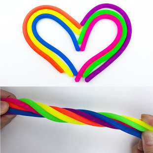 Cross-Border Decompression Stretch Noodles Tpr Soft Rubber Elastic Rope DIY Vent Decompression Unicorn Pull-Up Toy
