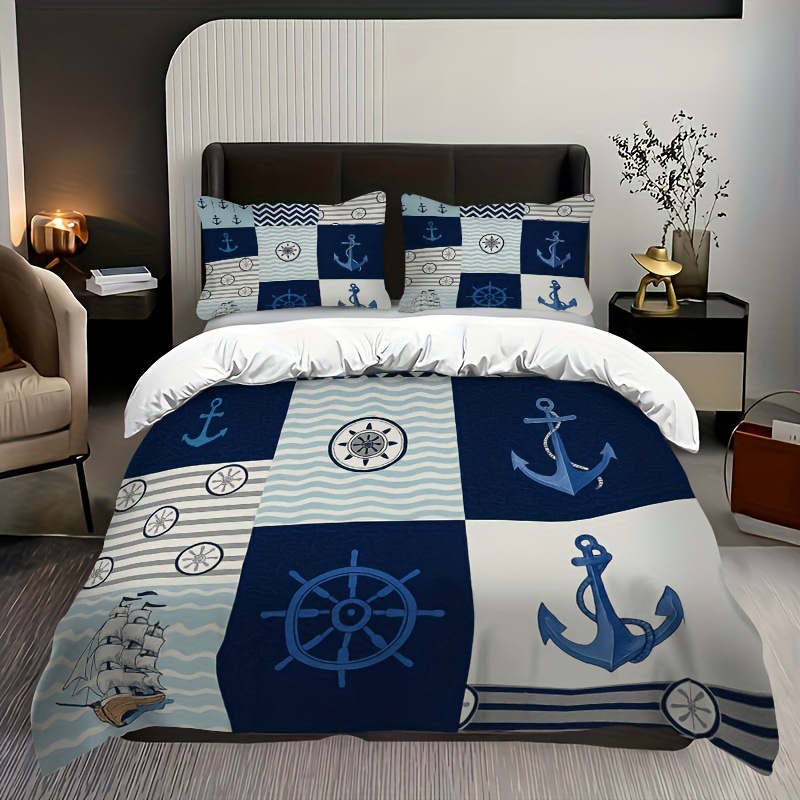 Texteles caseros abrasivos impresión digital piel-profiliable edredón kit de barco flácida mano fábrica de fuente TEMU / JIT Nordic