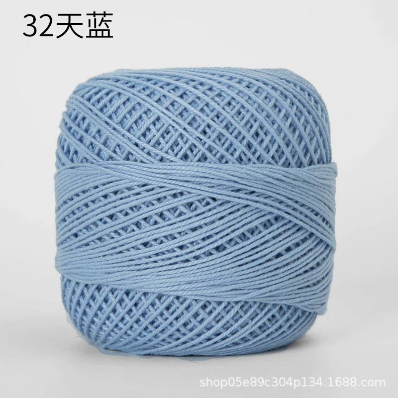 Шёлковая crochet нить шарики, 3 размера, разноцветная пряжа для вязания сумок и крючком
